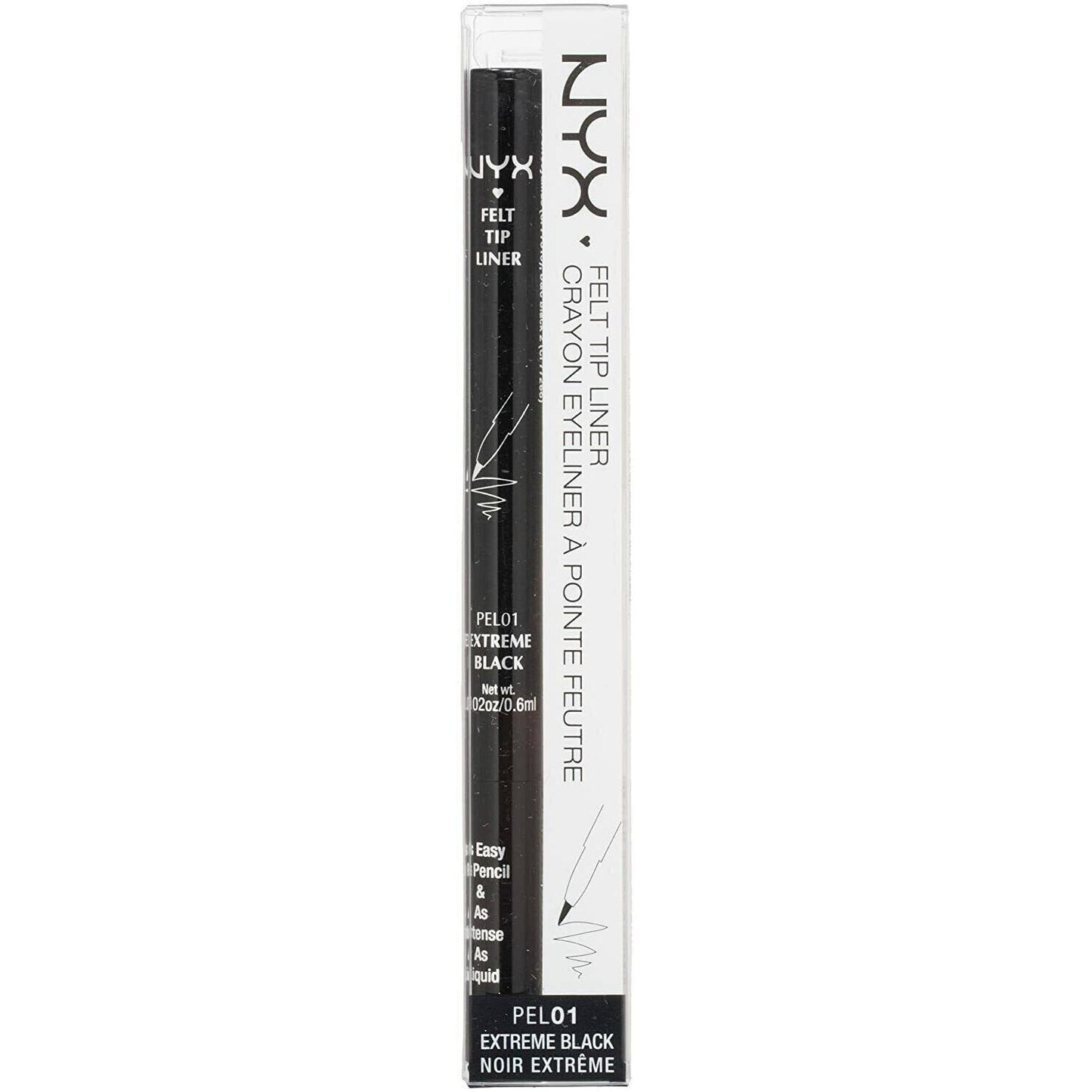 NYX Felt Tip Liner - Extreme Black