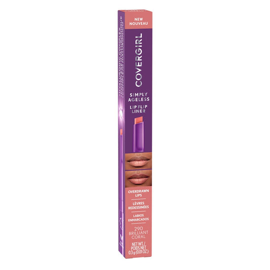 CoverGirl Simply Ageless Lip Flip Liner - Long Lasting  - Brilliant Coral