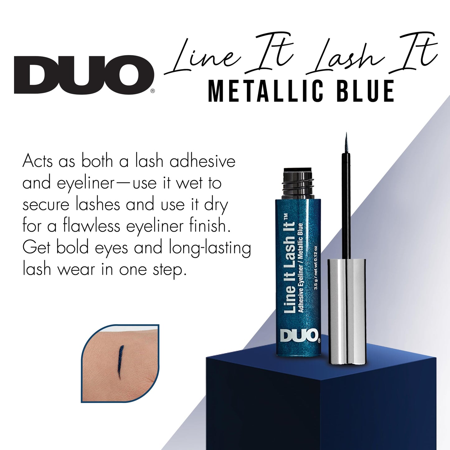 DUO Line it Lash it Azul Metálico