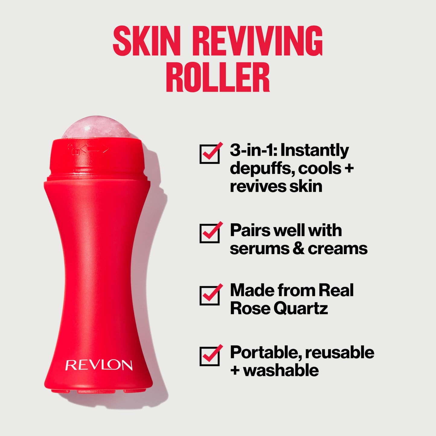 Revlon Reusable Real Rose Quartz Skin Reviving Roller