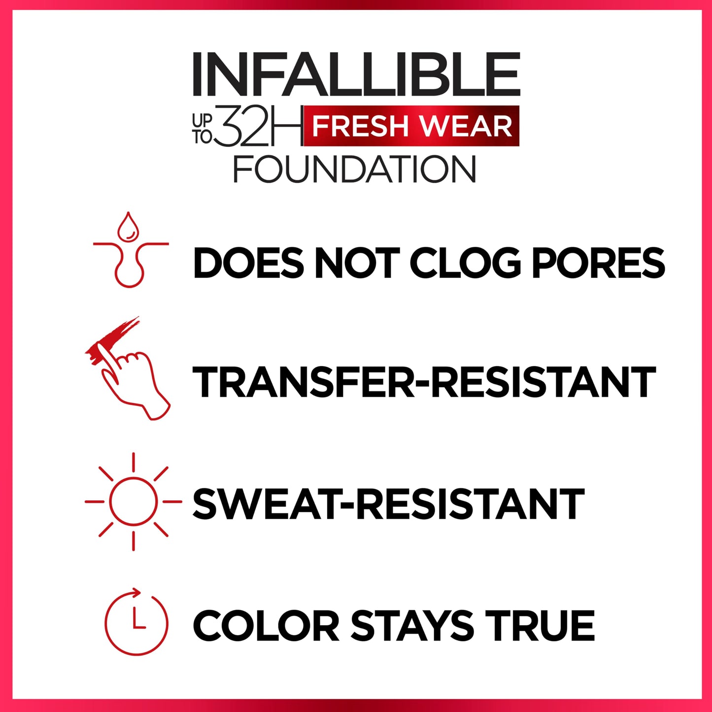 L'Oreal Paris Infallible Fresh Wear 32 Hr Liquid Foundation Makeup, 505 Toffee, 1 fl oz