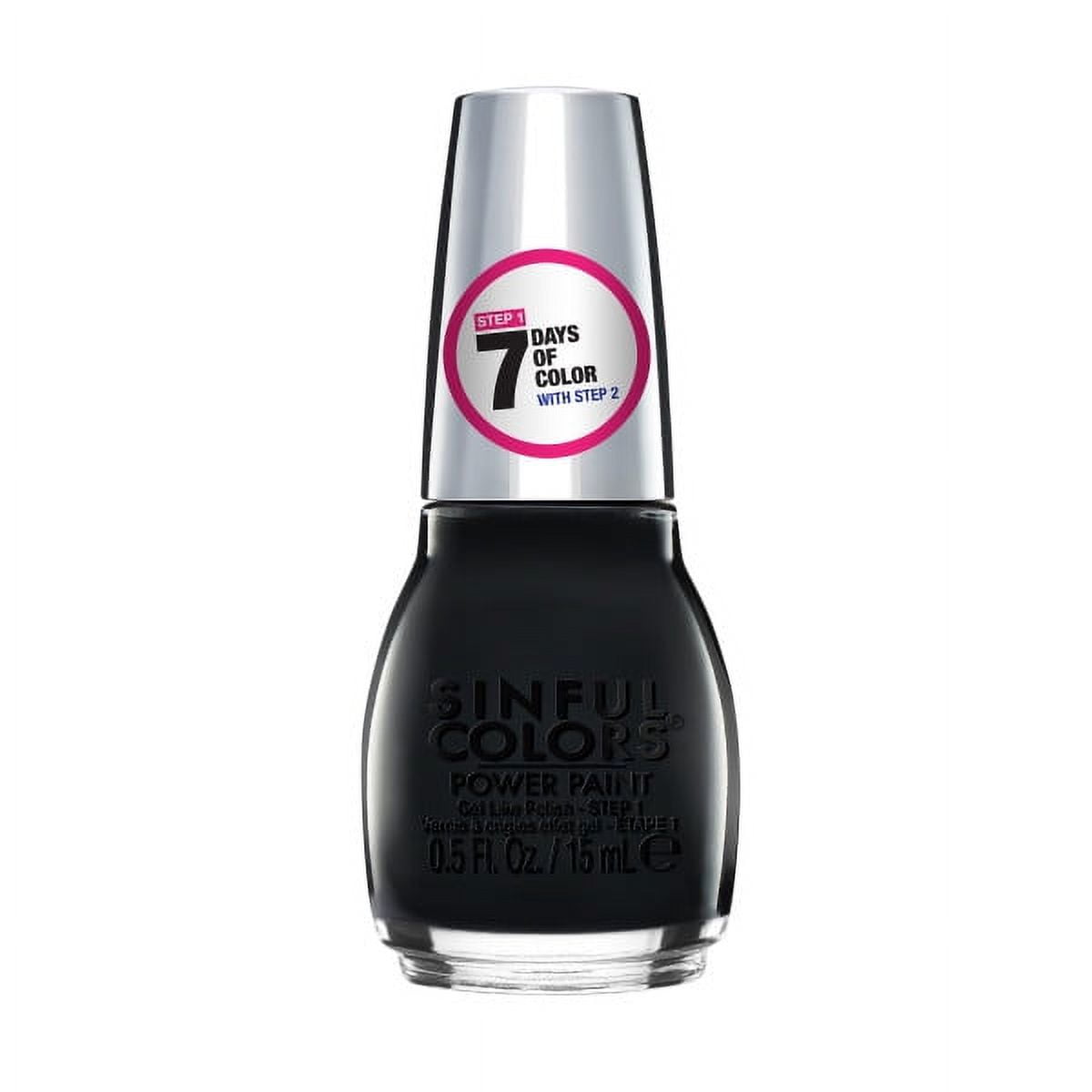 Sinful Colors Power Paint Nail Polish, 2654 Biker Jacket, 0.5 fl oz.