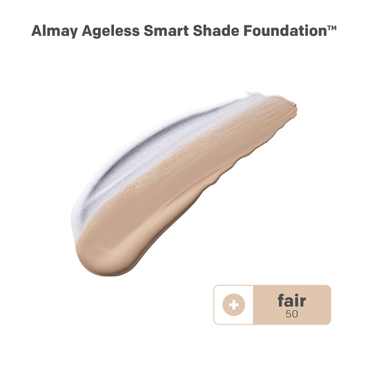 Almay Ageless Smart Shade Liquid Foundation Makeup, 50 Fair, 1 fl oz