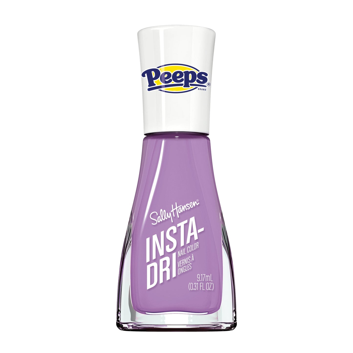 Sally Hansen Insta-Dri Nail Polish, 720 Peeps® Purple Bunny, Sugary Texture, 0.31 fl oz