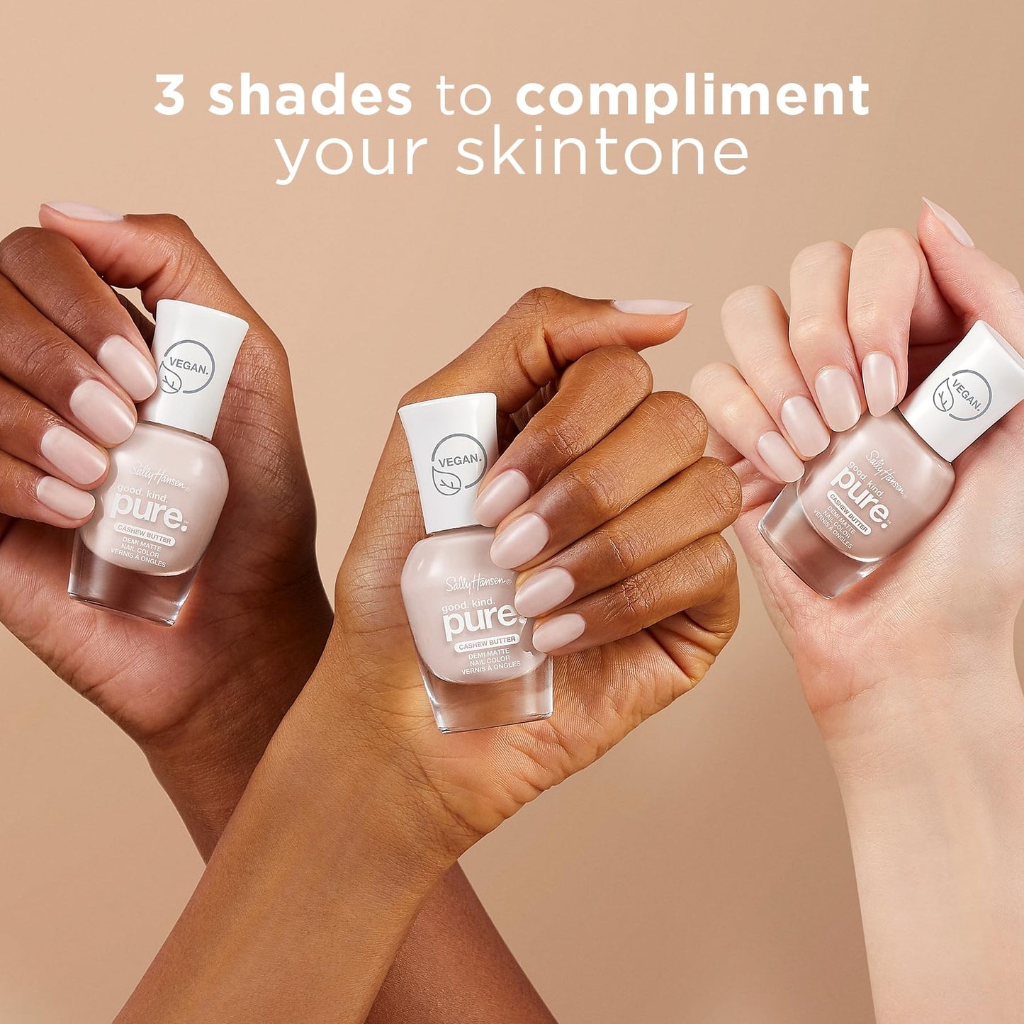 Sally Hansen Good.Kind.Pure. Nail Polish, 20 Almond Milk 0.33 fl oz