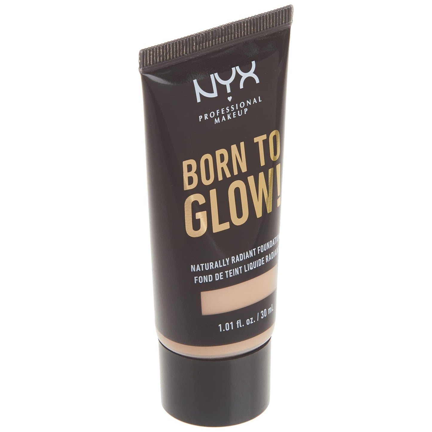 NYX Professional Makeup Born To Glow Naturally Radiant Foundation, Medium Coverage, Light