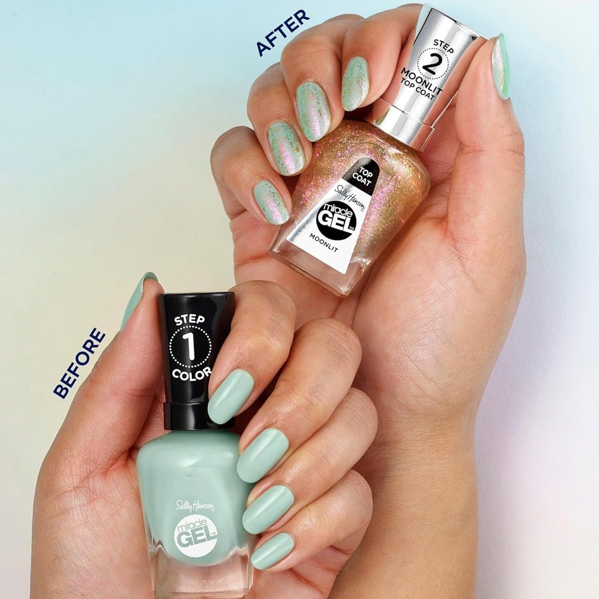 Sally Hansen Miracle Gel Nail Polish, Mintage, 0.5 fl oz, No UV Lamp Needed