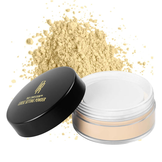 Black Radiance True Complexion Loose Setting Powder - Makeup Finishing Powder - Banana