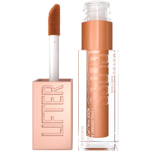 Maybelline Lifter Gloss Lip Gloss with Hyaluronic Acid, Gold