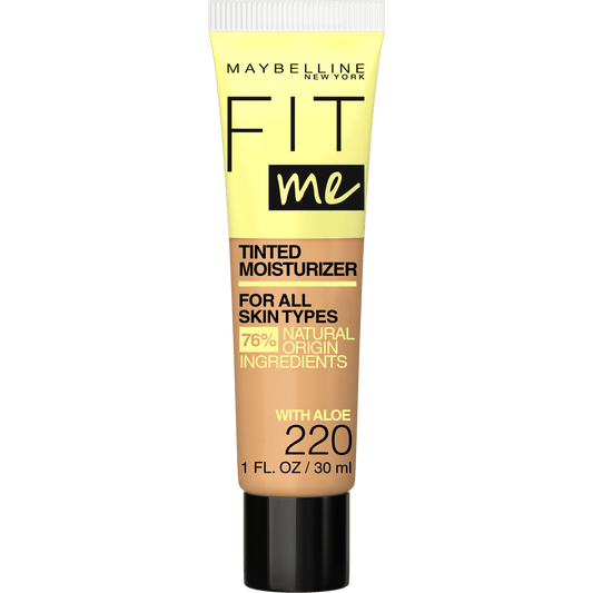 Maybelline Fit Me Tinted Moisturizer, Natural Coverage, Face Makeup, 220, 1 fl. oz.