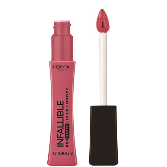 L'Oreal Paris Infallible Pro-Matte Les Macarons Scented Liquid Lipstick, Praline De Paris, 0.21 oz.