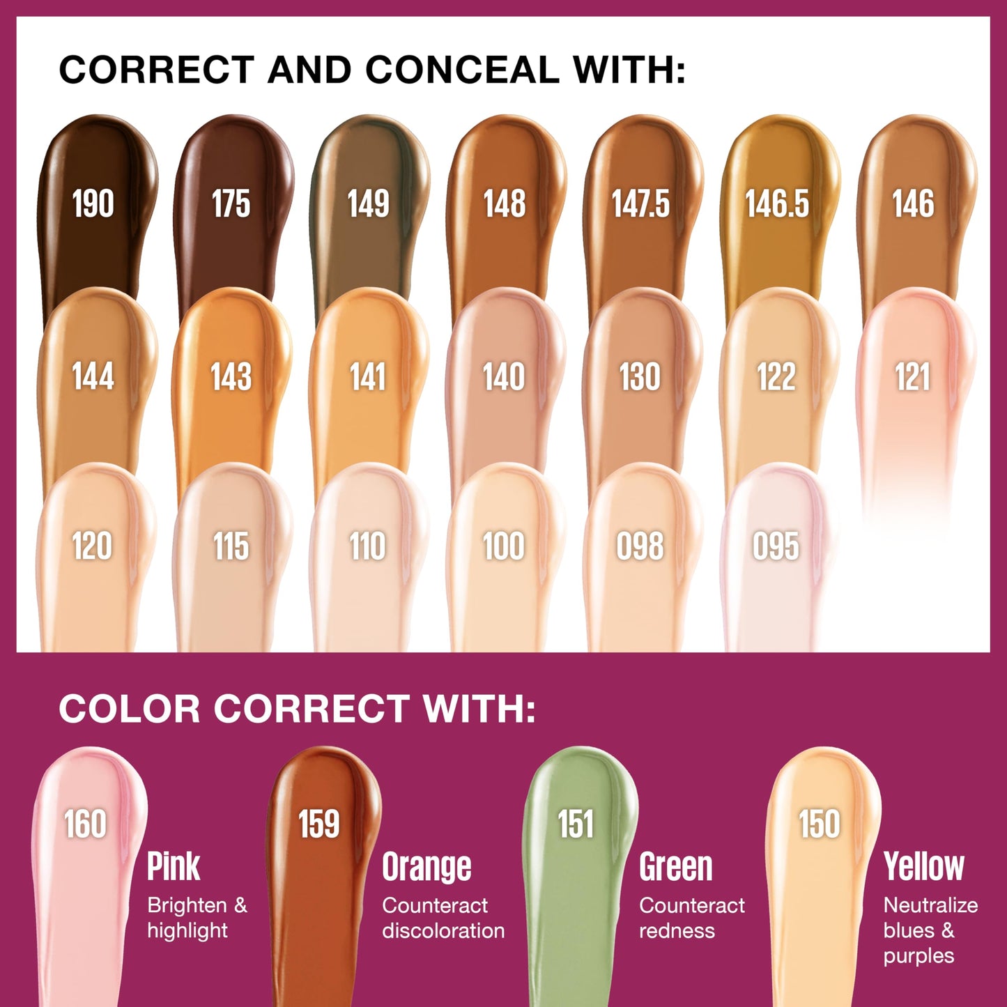 Maybelline Instant Age Rewind Eraser Dark Circles Treatment Concealer, 144 Caramel, 0.2 oz