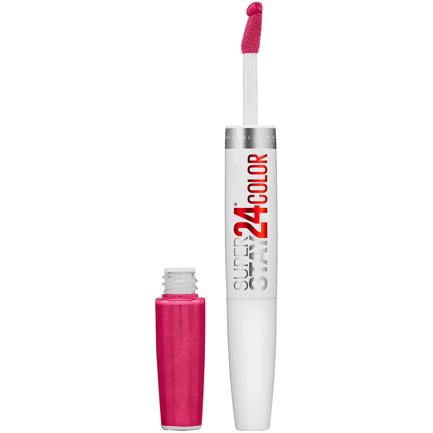 Maybelline SuperStay 24 2-Step Liquid Lipstick Makeup, 24/7 Fuchsia, 1 kit