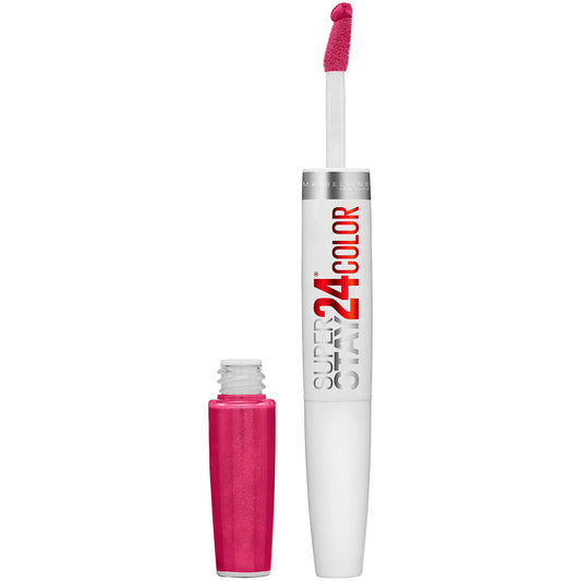 Maybelline SuperStay 24 2-Step Liquid Lipstick Makeup, 24/7 Fuchsia, 1 kit