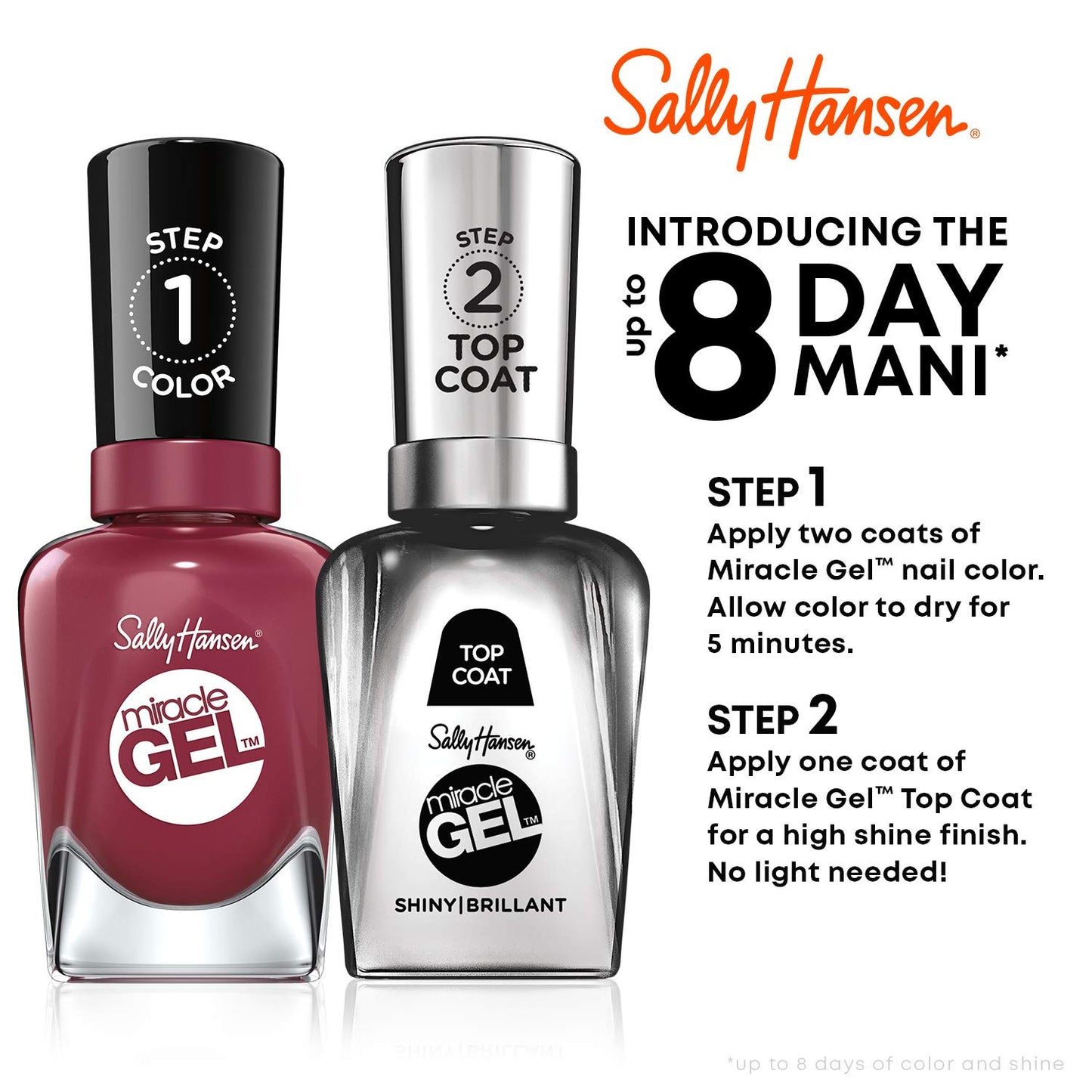 Sally Hansen Miracle Gel™, V-Amplified, Long Lasting, Purple Nail Polish
