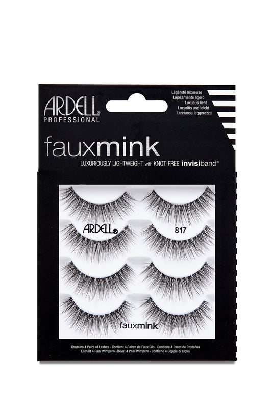 Ardell Faux Mink Wispies False Eyelashes, 817, 4 Pairs