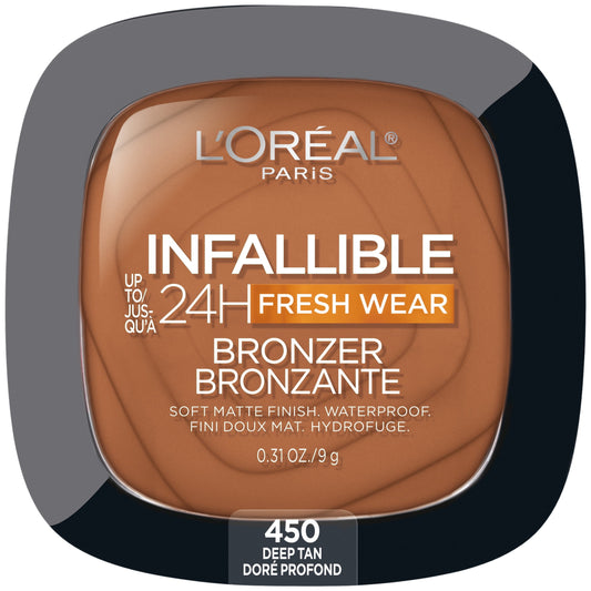 L'Oreal Paris Infallible Soft Matte Bronzer, Deep Tan, 0.31 oz
