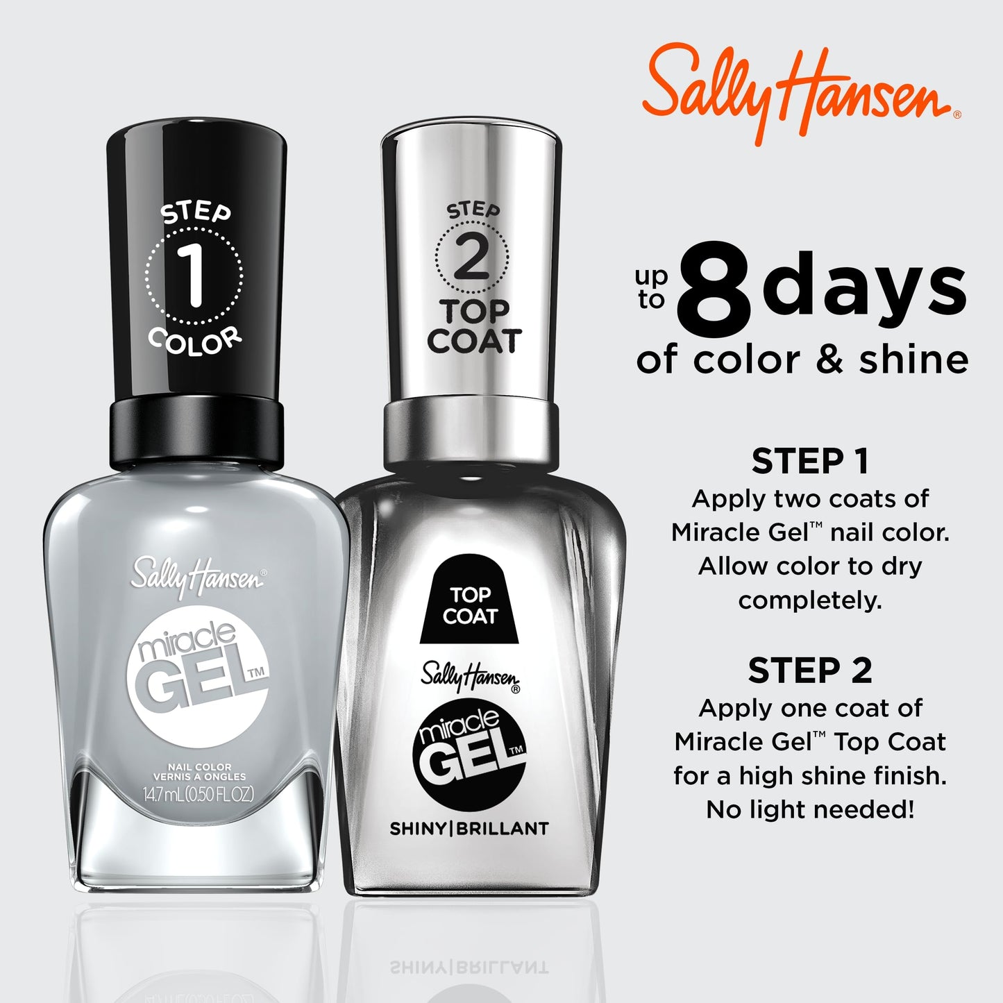 Sally Hansen -Miracle Gel -Greyfitti -0.5 -fl oz