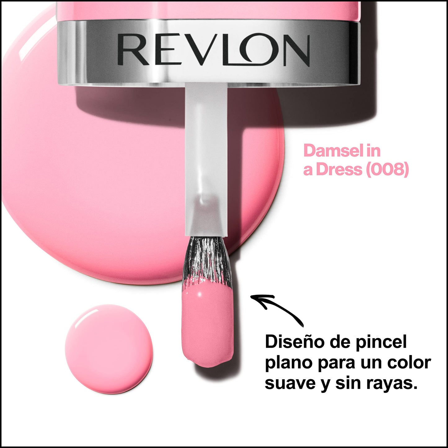 Revlon Ultra HD Snap Vegan Glossy Nail Polish, 008 Damsel in a Dress, 0.27 fl oz