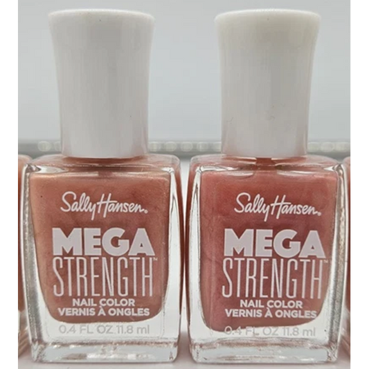 (2-pack) SALLY HANSEN NAIL POLISH MEGA STRENGTH 035 Sally Sells Sea Shells Pink