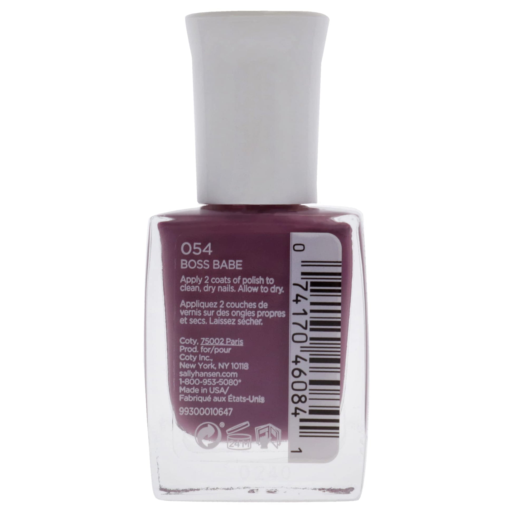 (2-pack) Sally Hansen Mega Strength Nail Color, 054 Boss Babe, 0.4 fl oz