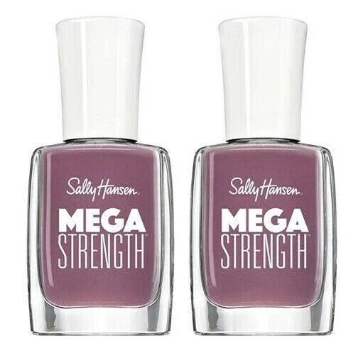 (2-pack) Sally Hansen Mega Strength Nail Color, 054 Boss Babe, 0.4 fl oz