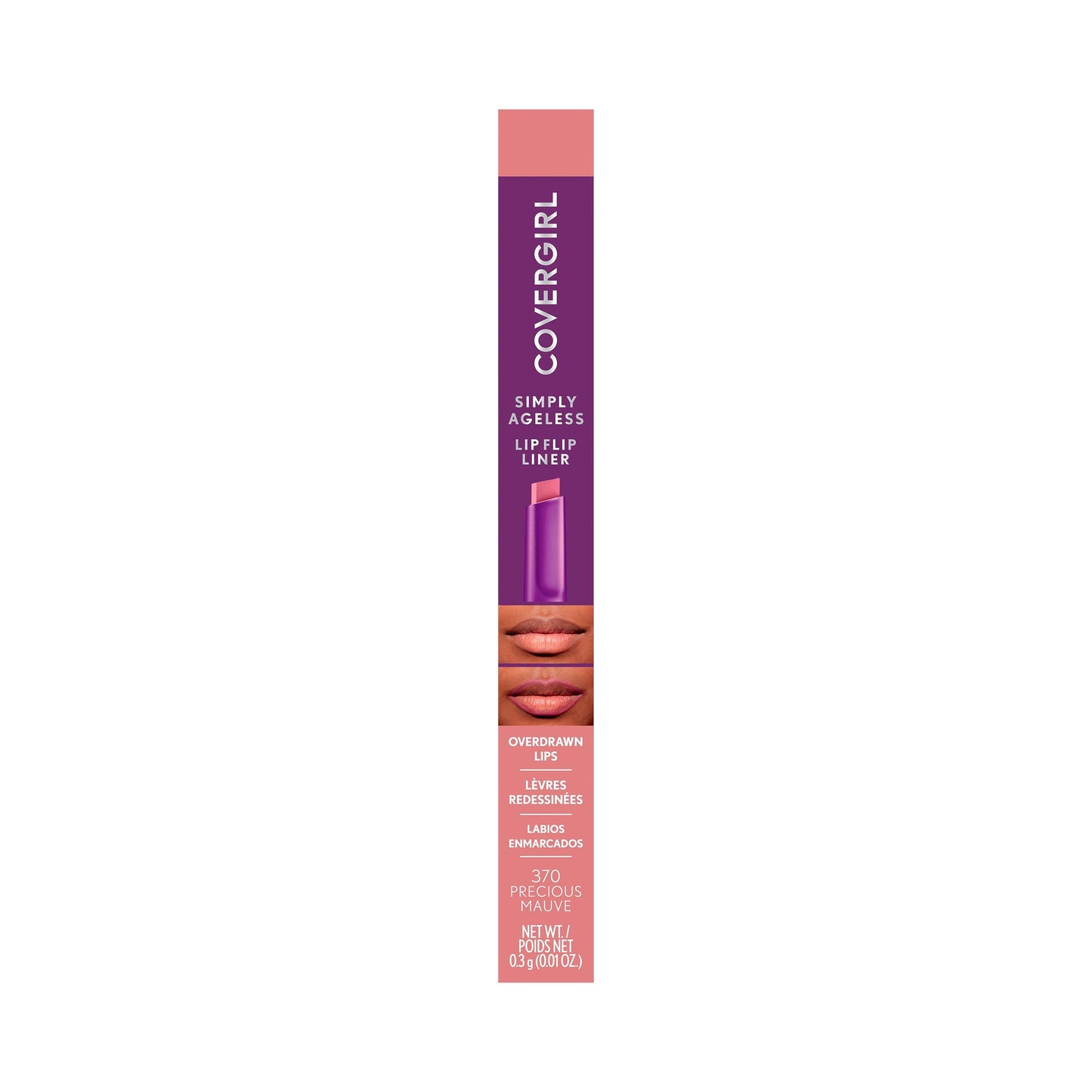CoverGirl Simply Ageless Lip Flip Liner - Long Lasting - Precious Mauve