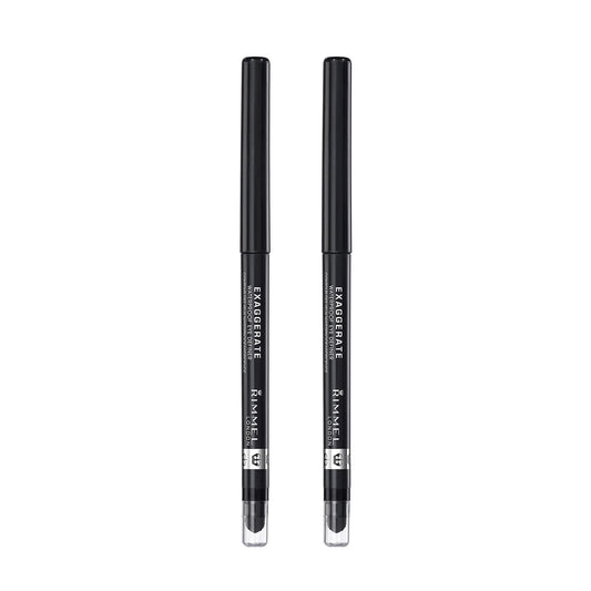 Rimmel Pack of 2 Exaggerate Waterproof Eye Definer, Noir 261