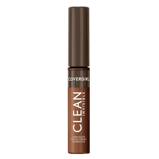 COVERGIRL Clean Invisible Liquid Concealer, 190 Deep Bronze, 0.23 fl oz
