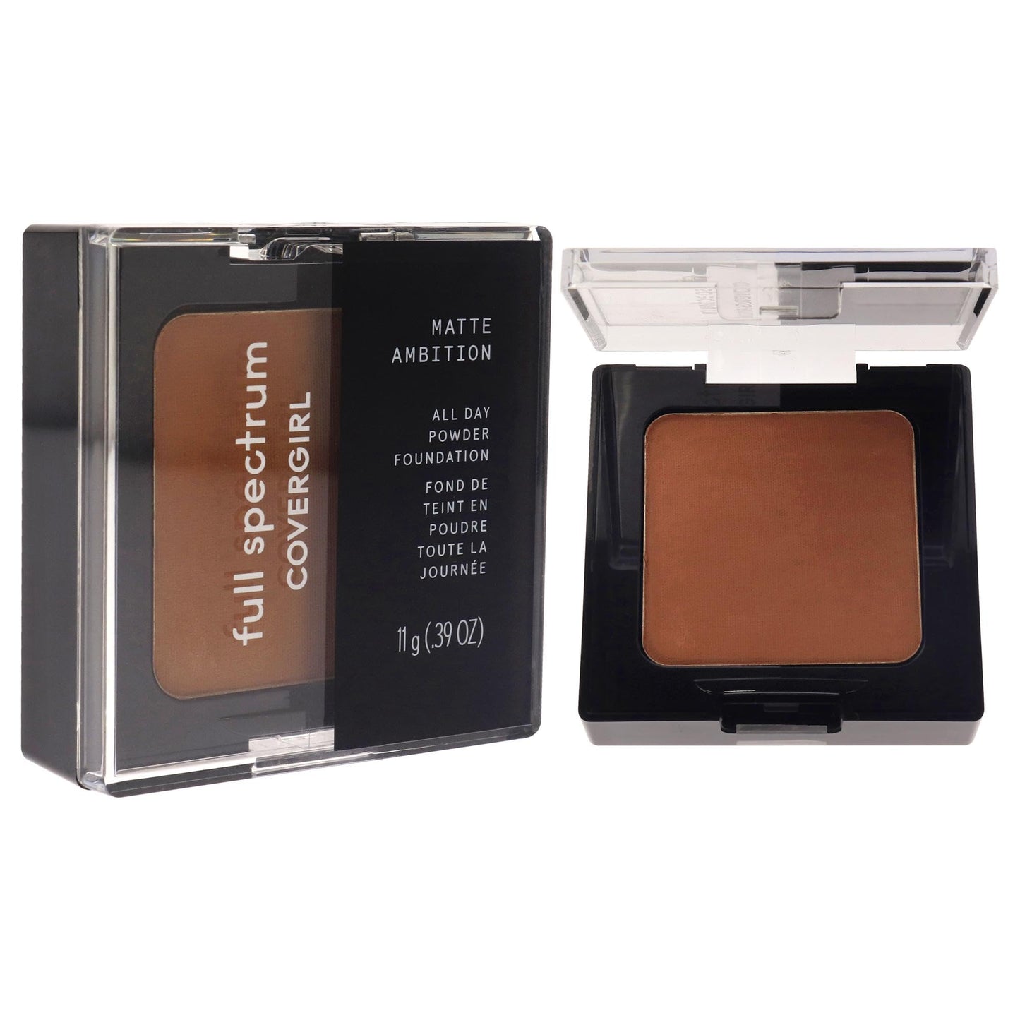 COVERGIRL Full Spectrum Matte Ambition All-Day Powder Foundation, Deep Cool 2