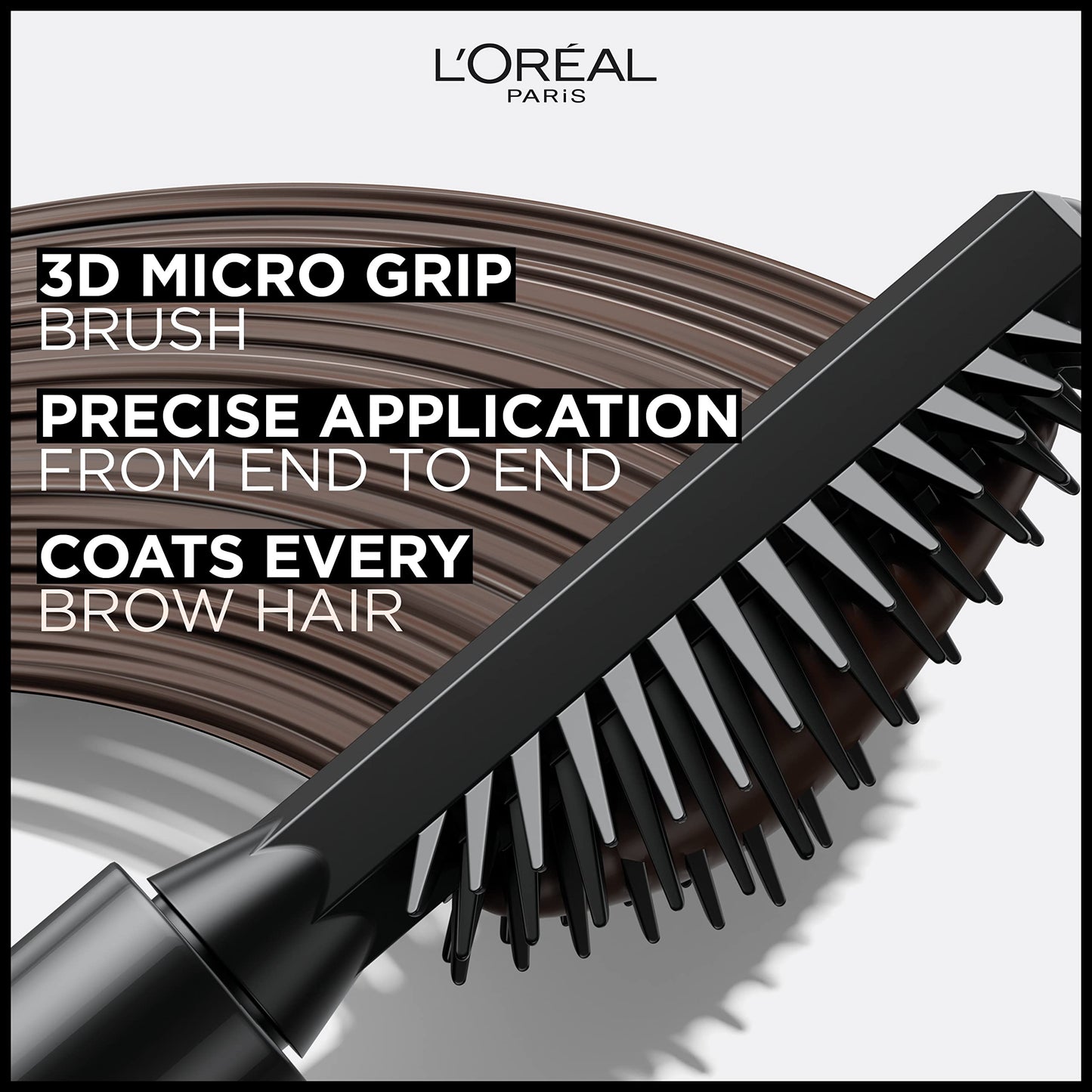 L'Oreal Paris Infallible Volumizing 24H Brow Mascara, Light Brunette, 0.13 fl oz