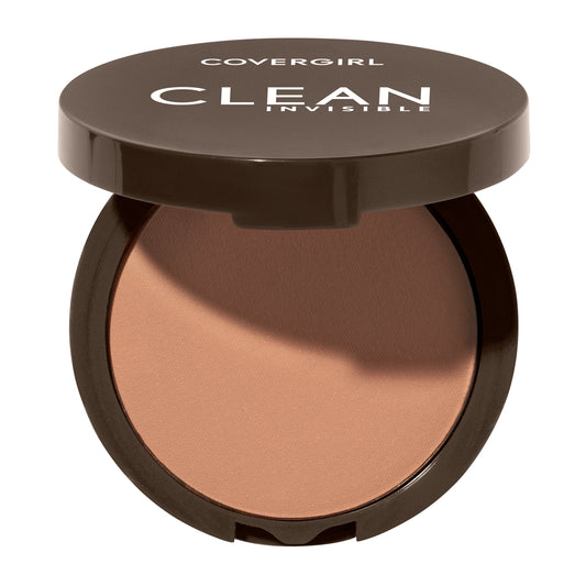 COVERGIRL Clean Invisible Pressed Powder, 155 Soft Honey, 0.38 oz