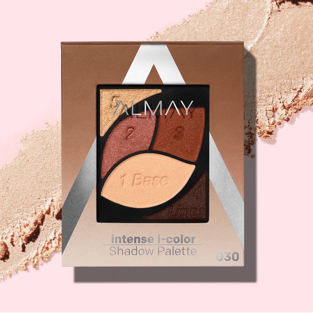Almay Intense I-Color Eyeshadow Palette, Hypoallergenic, 010 Brown Eyes, 0.1 oz