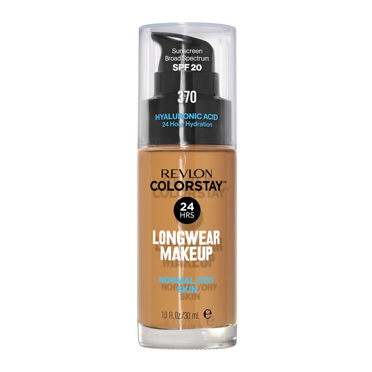 Revlon ColorStay Liquid Foundation Makeup, Normal/Dry Skin, SPF 20, 370 Toast, 1 fl oz