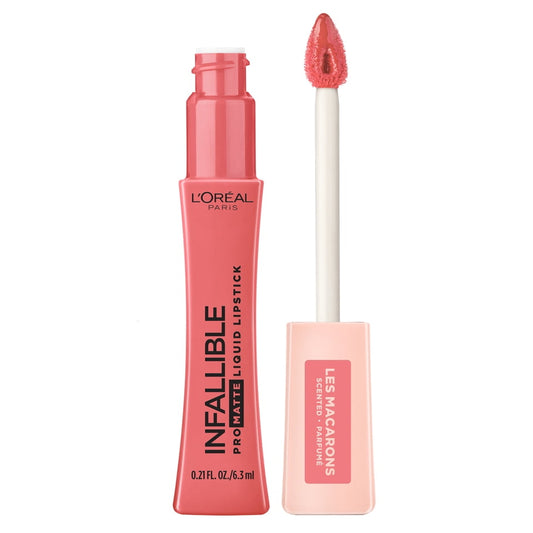 L'Oreal Paris Infallible Pro-Matte Les Macarons Scented Liquid Lipstick, Guava Gush