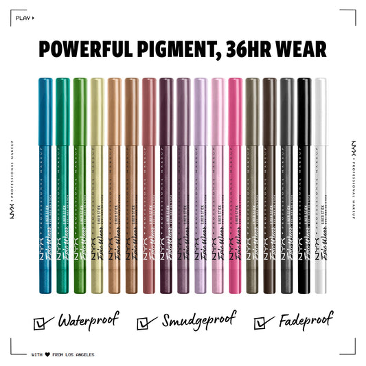 NYX Professional Makeup Epic Wear Liner Sticks, Long-Lasting Waterproof Eyeliner Pencil, Pitch Black