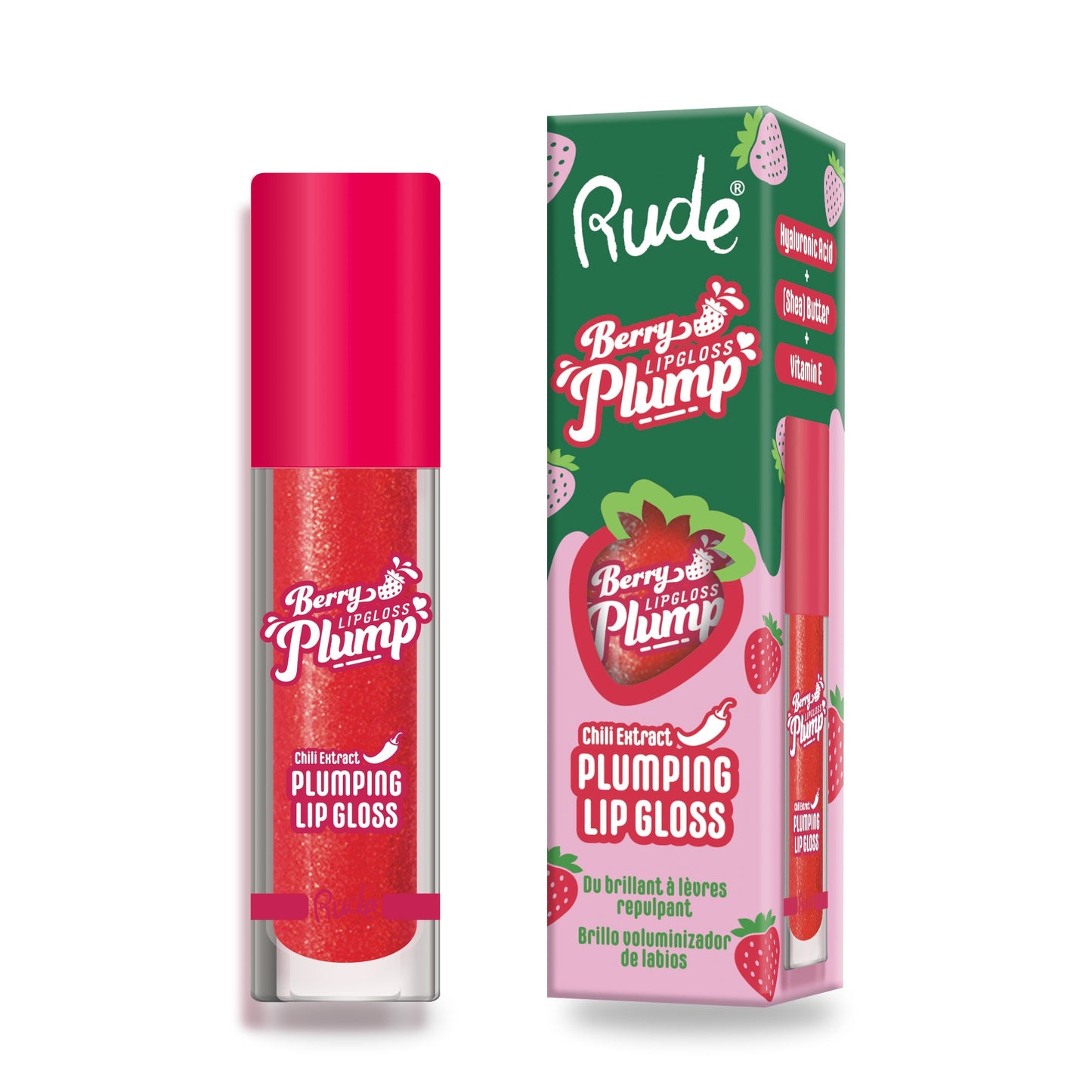 RUDE Berry Juicy Plumping Lip Gloss
