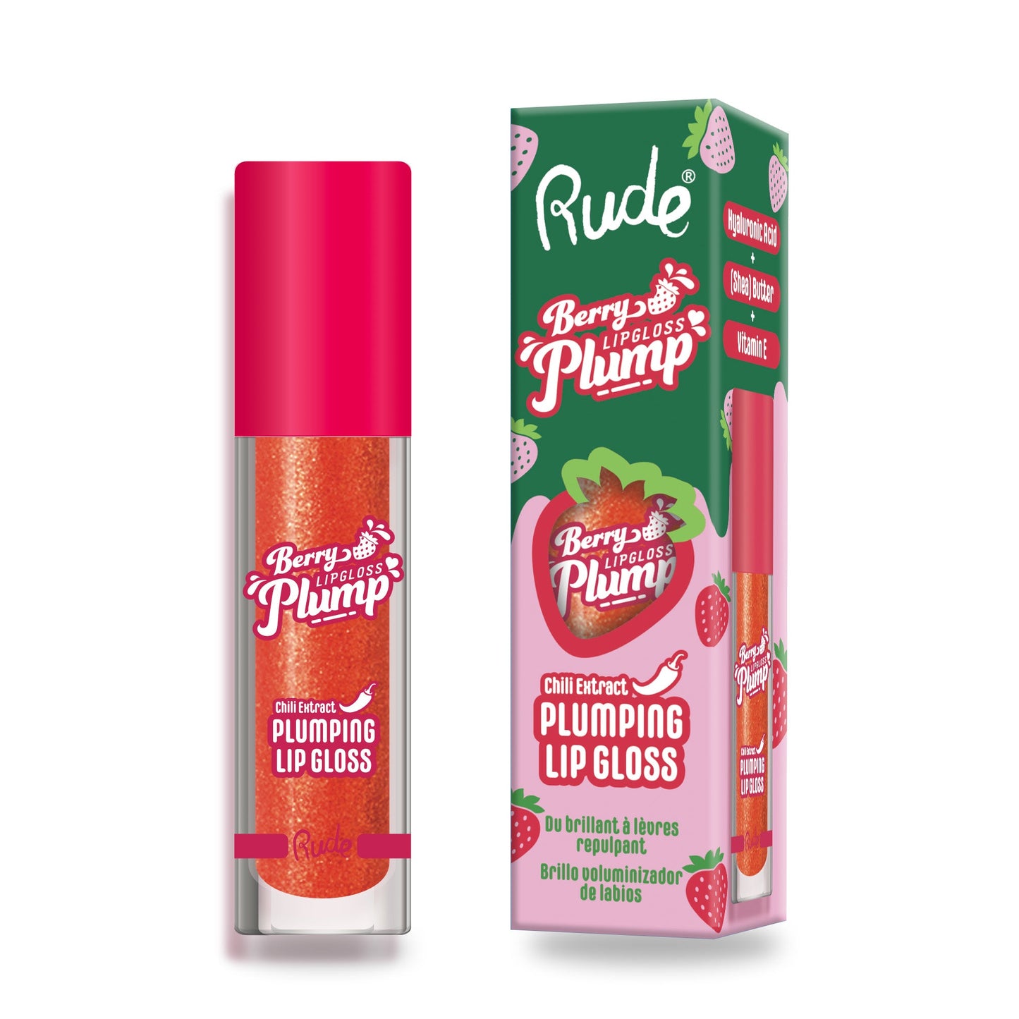 RUDE Berry Juicy Plumping Lip Gloss
