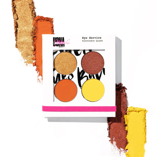Uoma by Sharon C, Eye Service Eyeshadow Quad Blazin'