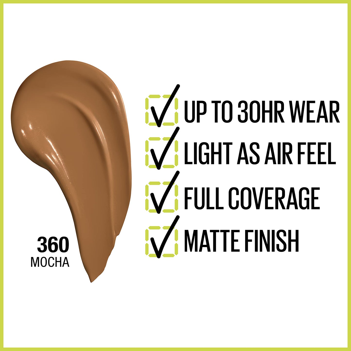 Maybelline New York SuperStay Full Coverage Foundation, Mocha