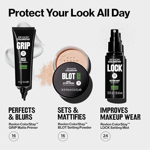 Revlon ColorStay Lock Setting Mist Spray, Lightweight, Longwear, Setting Mist, 1.9 fl oz