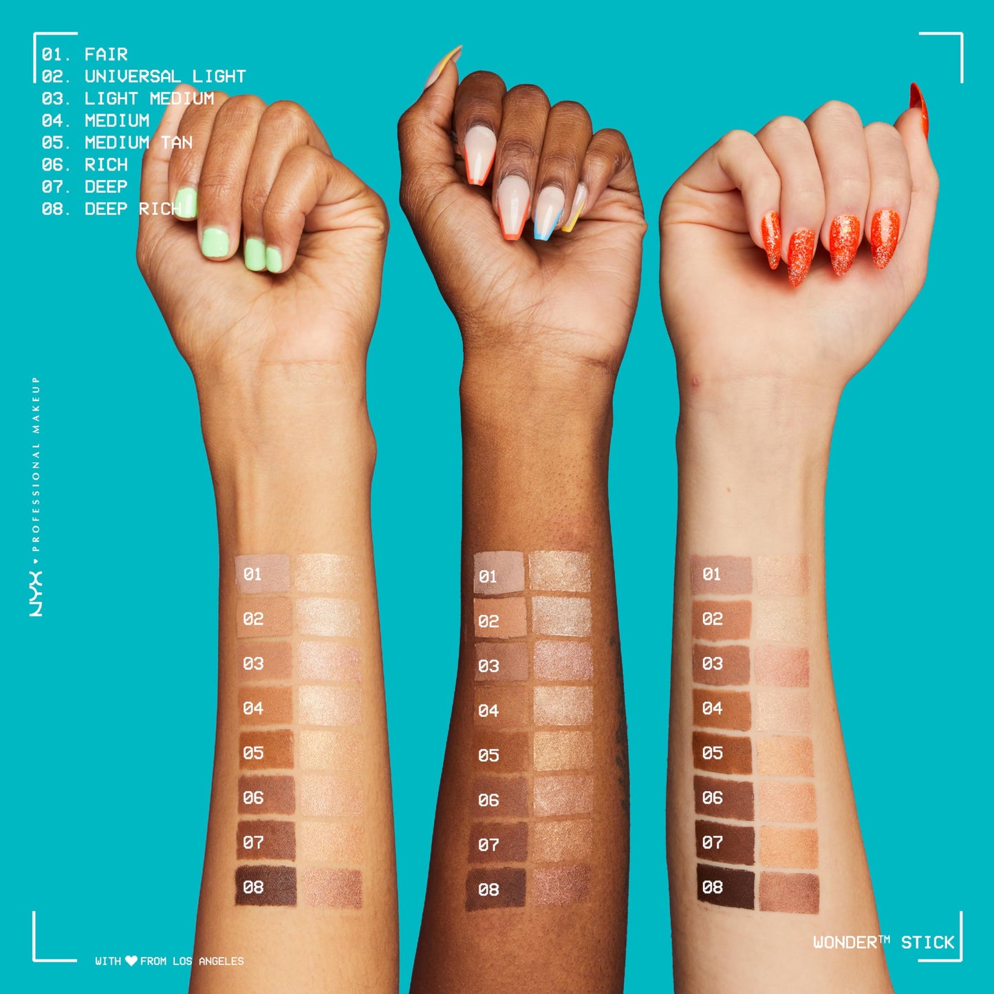 NYX Professional Makeup Wonder Stick, Cream Highlight & Contour Stick, Medium