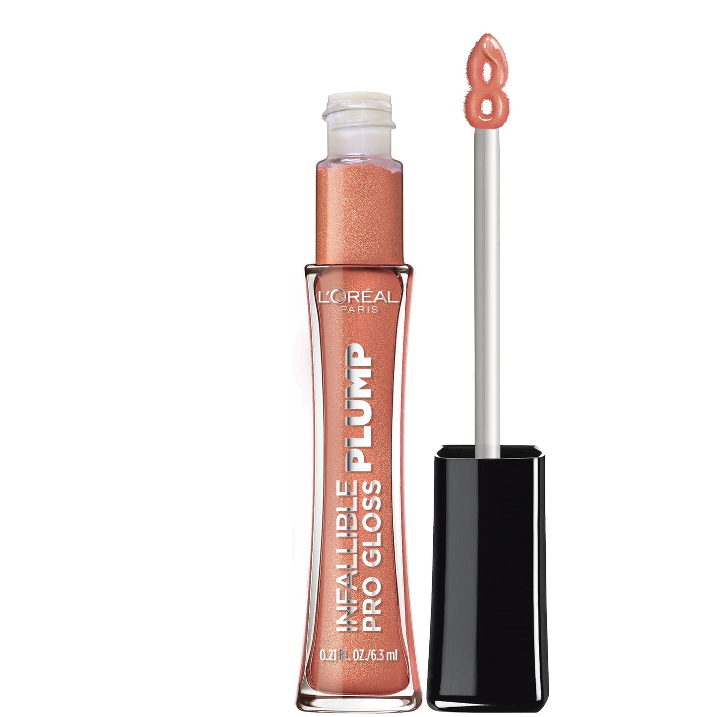 L'Oreal Paris Infallible Pro Gloss Plump Lip Gloss, Lucid Glow, 0.21 fl oz