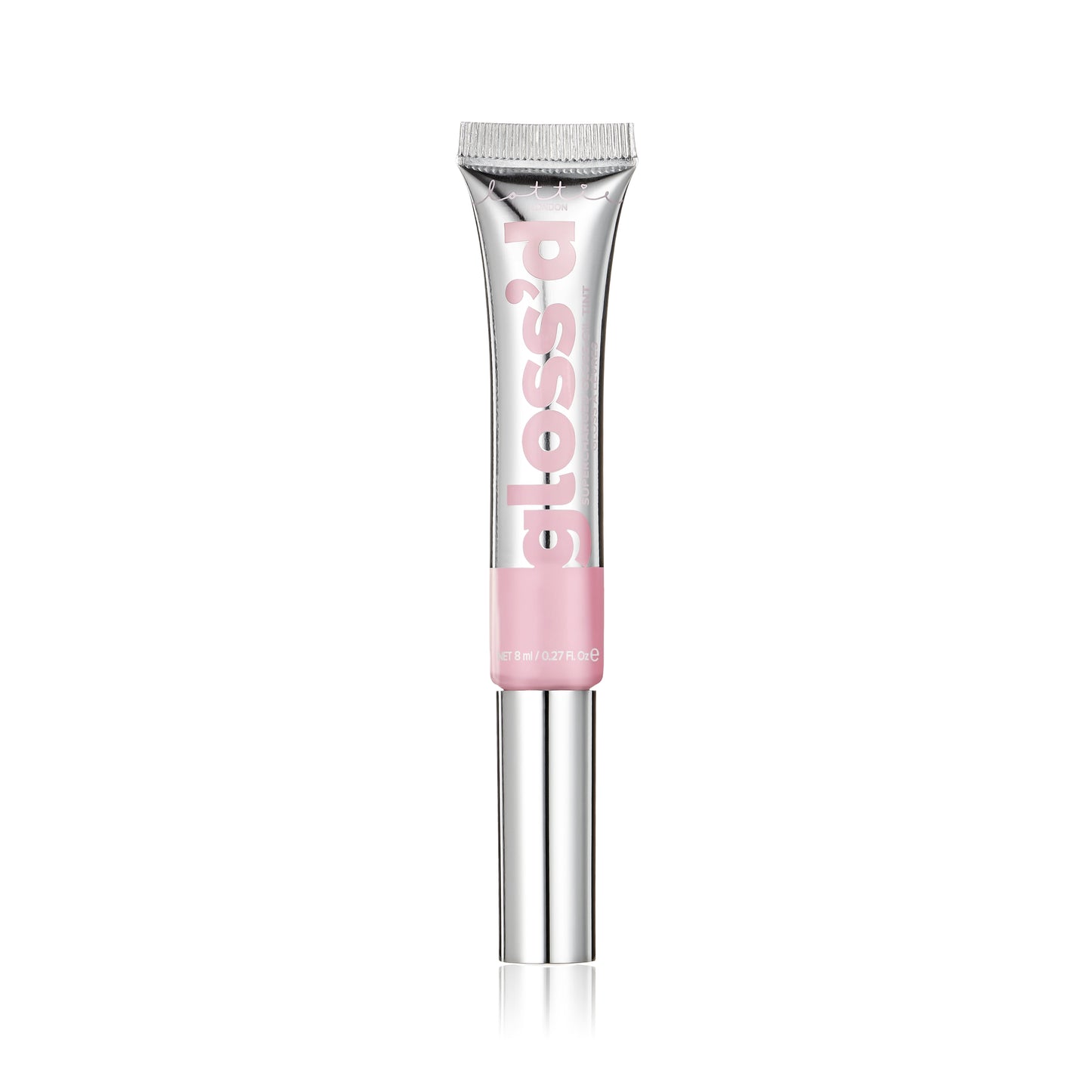 Lottie London Gloss'd, 100% Vegan Lip Gloss, Iced, 0.27 fl oz
