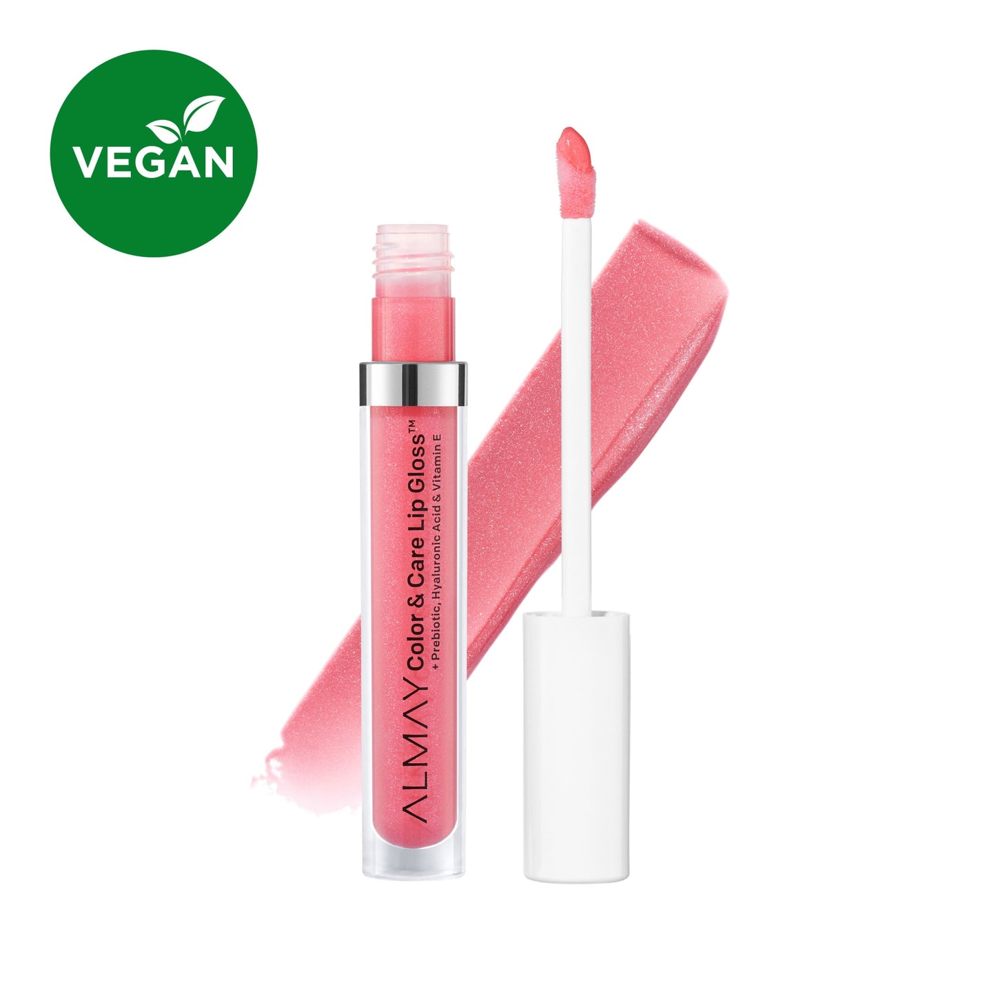 Almay Color & Care Hydrating Lip Gloss, Hypoallergenic, 100 Pink Twilight, 0.1 fl oz