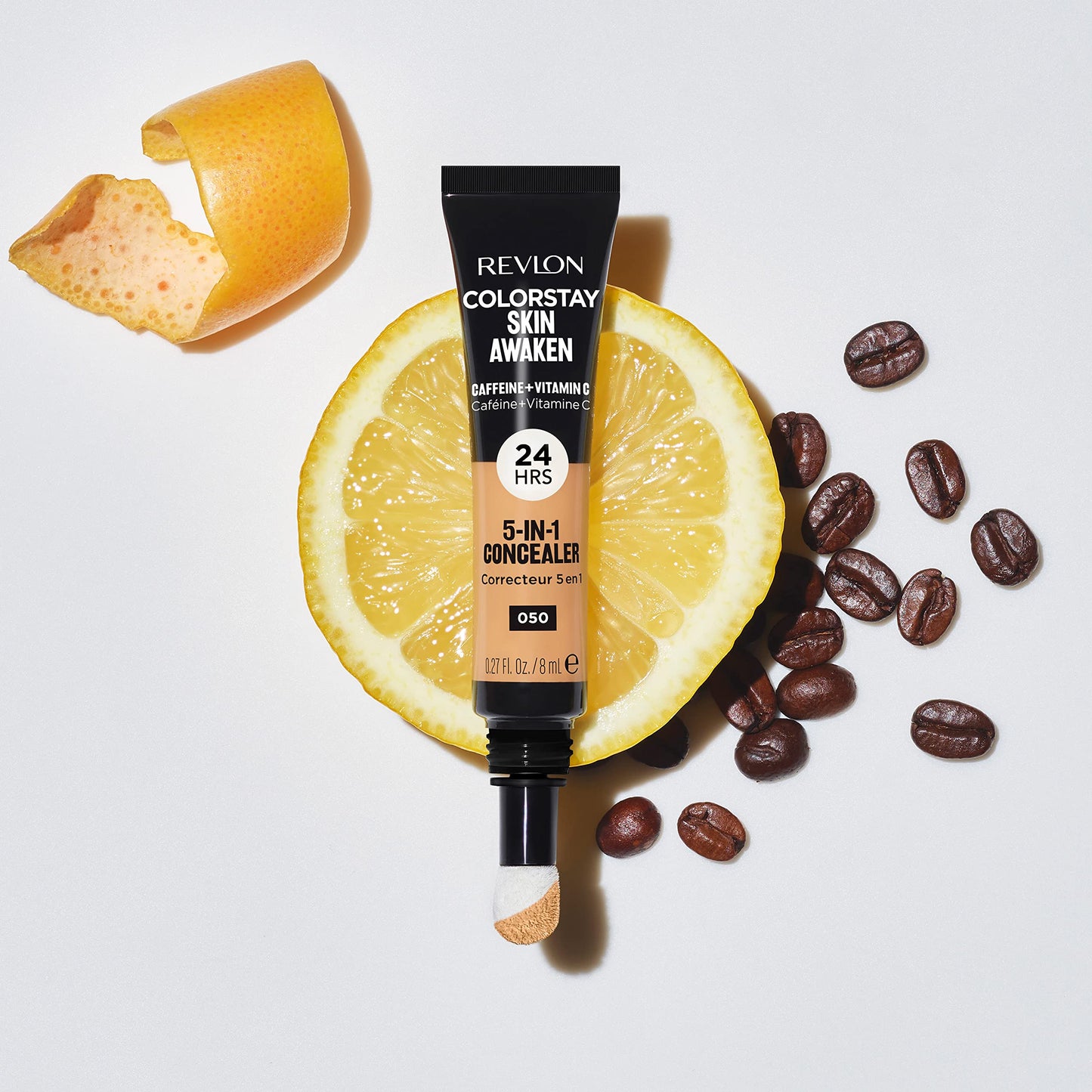 Revlon ColorStay Skin Awaken Cream Concealer, Longwear, 055 Latte, 0.27 fl oz