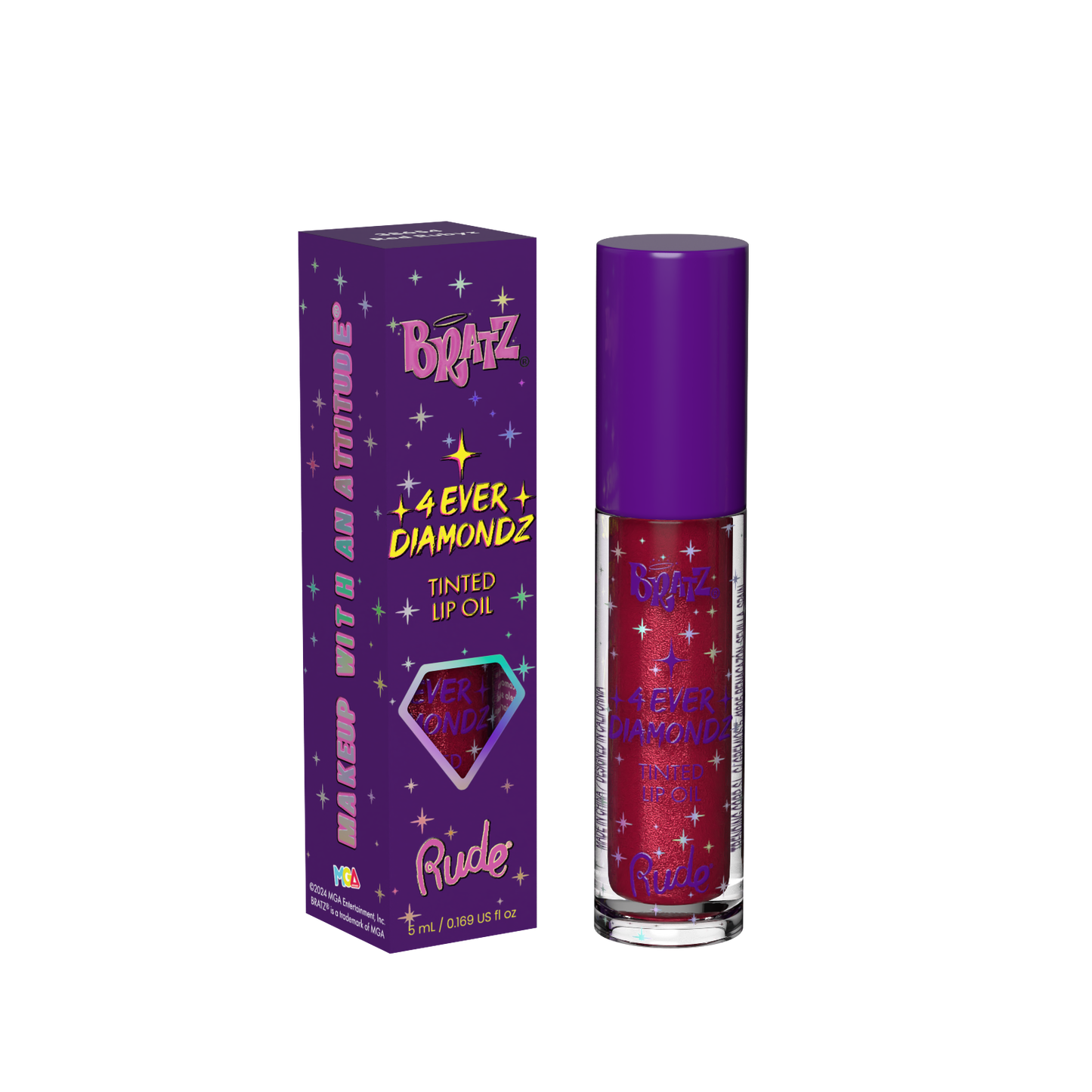 RUDE Bratz 4 Ever Diamondz Tinted Lip Oil (DUPLICATE DO NO USE)