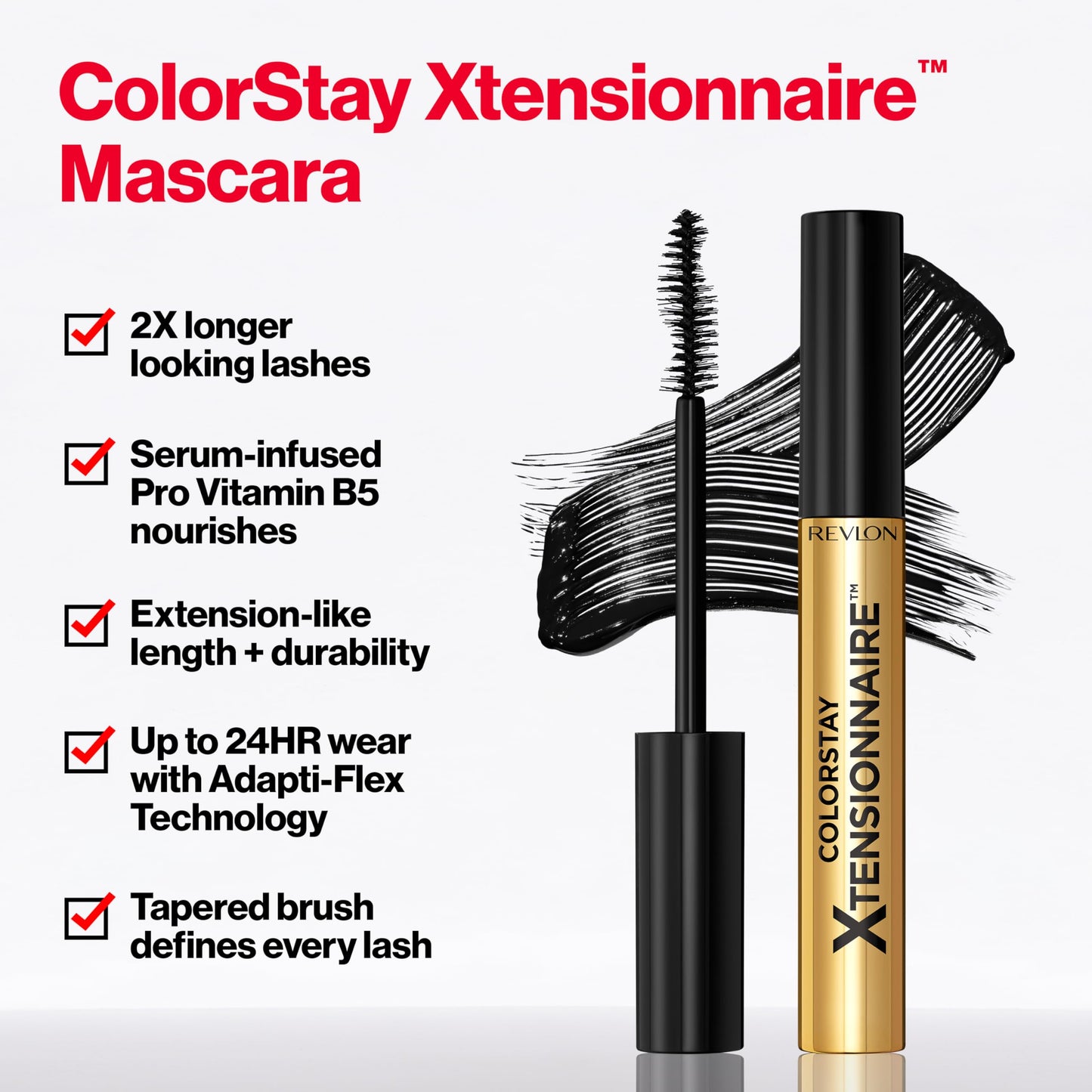Revlon ColorStay Xtensionnaire Lengthening Mascara, Lash Serum and Mascara In One