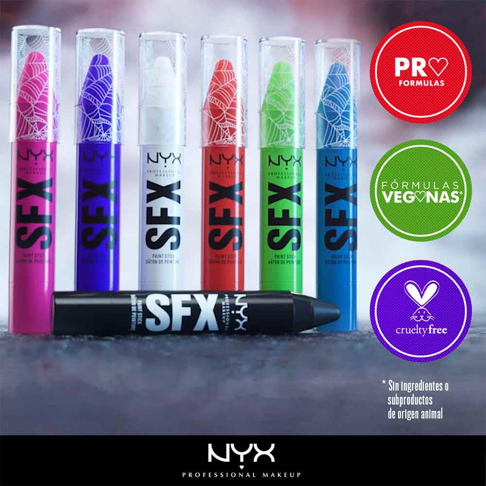 NYX Professional SFX - Barras de pintura facial y corporal blancas