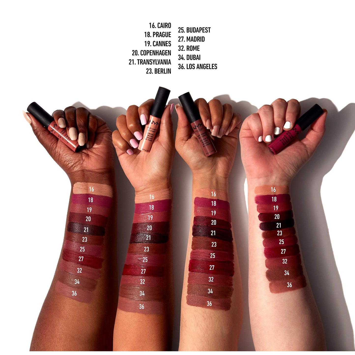 NYX Professional Makeup Soft Matte Lip Cream, Lightweight Liquid Lipstick, 19 Cannes, 0.8 fl oz